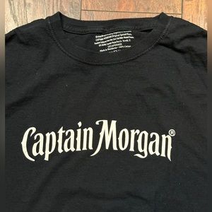 Captain Morgan Box logo center logo t shirt